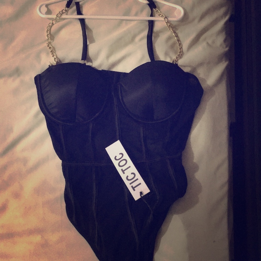 Chained spaghetti bodysuit
